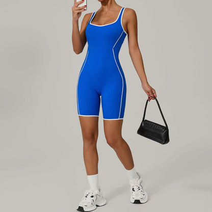 Sleeveless & Backless Gym Fitness Romper