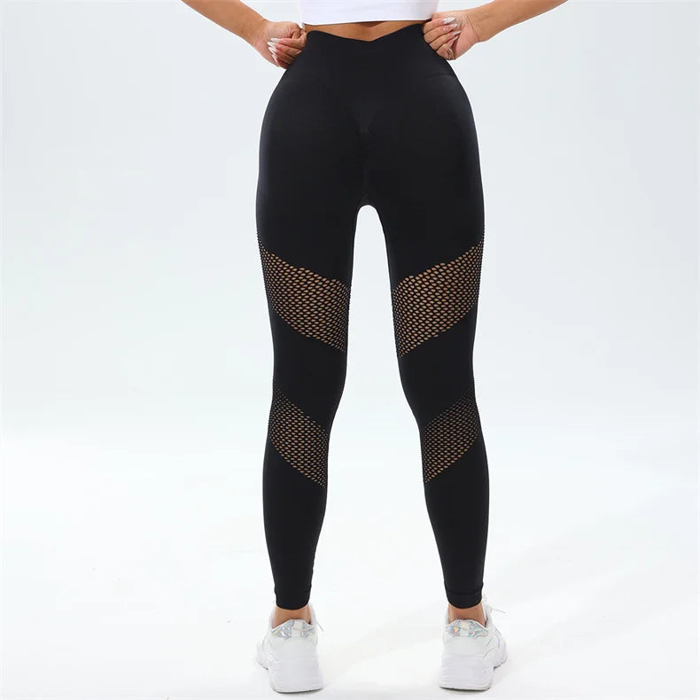 Seamless Hollow Yoga Leggings