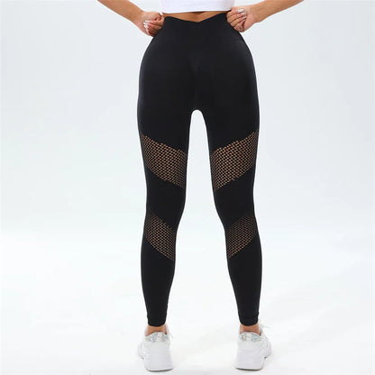 Seamless Hollow Yoga Leggings