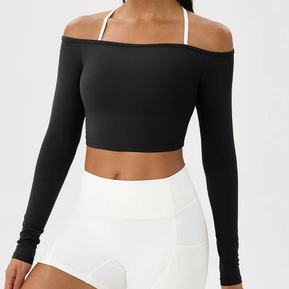 AirFlex Long Sleeve Yoga Crop Top
