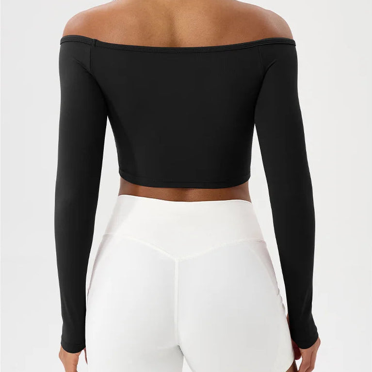 AirFlex Long Sleeve Yoga Crop Top