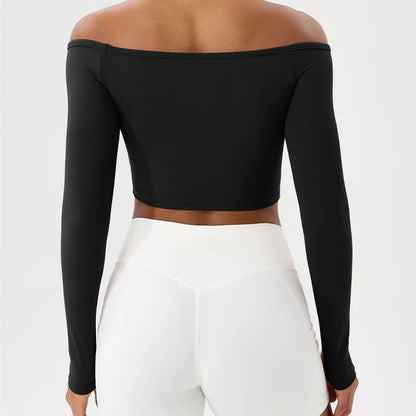 AirFlex Long Sleeve Yoga Crop Top