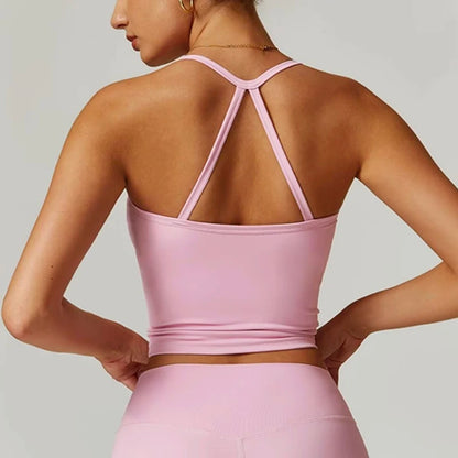 Women’s Slim Fit Nude Yoga Sports Top