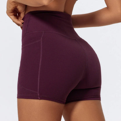 Pocket High-Waist Athletic Shorts