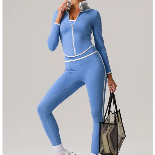 3 Piece Yoga Training Leggings and Coat