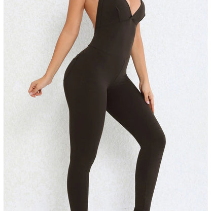 Backless Jumpsuit – Sporty One-Piece Overalls