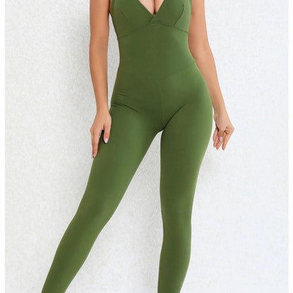 Backless Jumpsuit – Sporty One-Piece Overalls