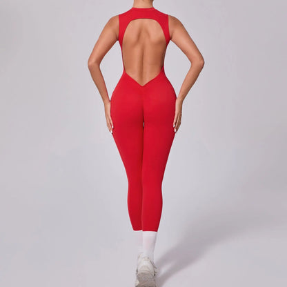 Sexy Backless Sleeveless Yoga Jumpsuit
