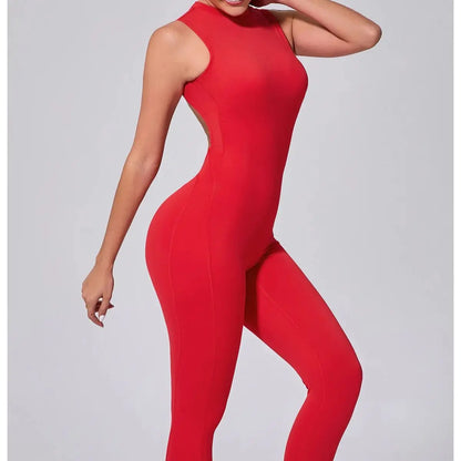 Sexy Backless Sleeveless Yoga Jumpsuit