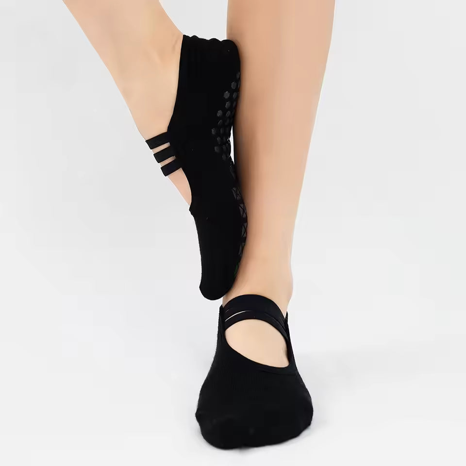 FlexBand Backless Yoga Socks (3 Pairs)