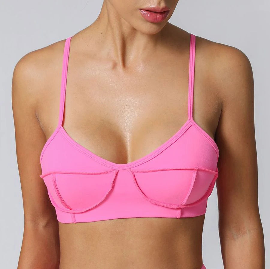 Figure-Flattering Sports Bra for Yoga & Workouts