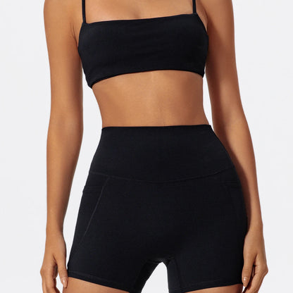 Pocket High-Waist Athletic Shorts