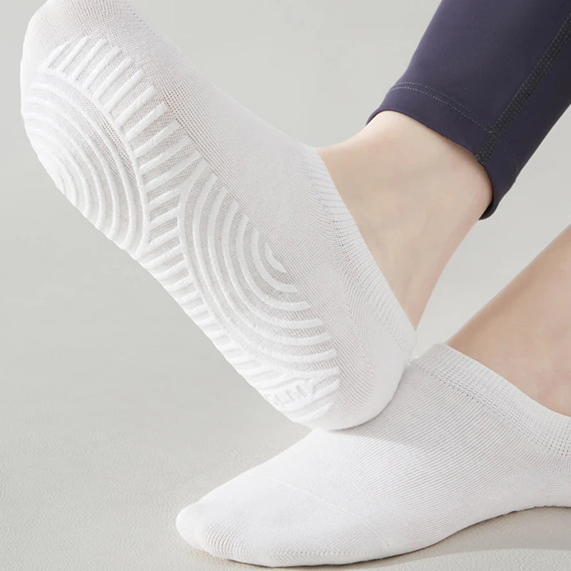 ZenStep Cotton Anti-Slip Yoga Socks (3 Pairs)