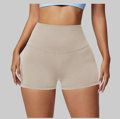Cross back High Waist Yoga Shorts