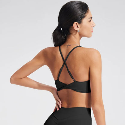 Back Cross High Support Sports Bra