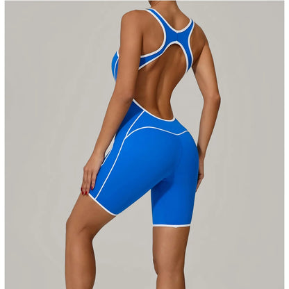 Sleeveless & Backless Gym Fitness Romper