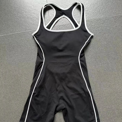Sleeveless & Backless Gym Fitness Romper