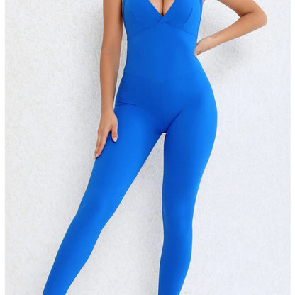Backless Jumpsuit – Sporty One-Piece Overalls
