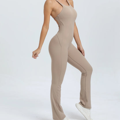Women’s Backless Workout Jumpsuit