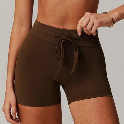 High Waist Drawstring Yoga Pants