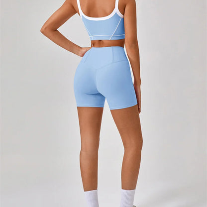 Fitness Yoga Top & Shorts Set