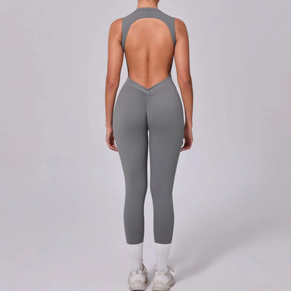Sexy Backless Sleeveless Yoga Jumpsuit