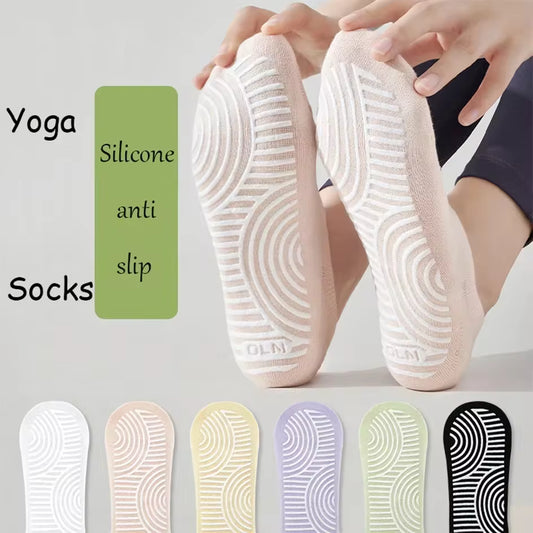 ZenStep Cotton Anti-Slip Yoga Socks (3 Pairs)