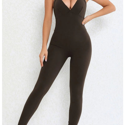Backless Jumpsuit – Sporty One-Piece Overalls