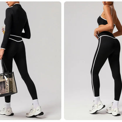 3 Piece Yoga Training Leggings and Coat