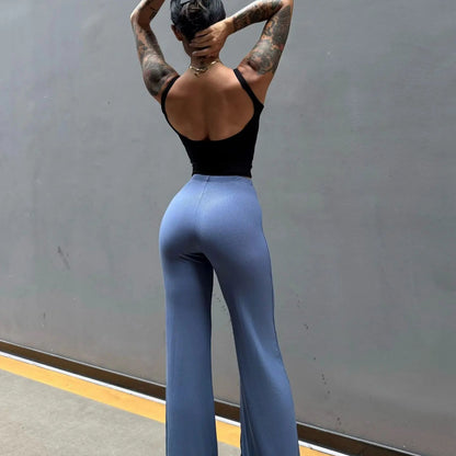 High-waisted booty-enhancing yoga pants