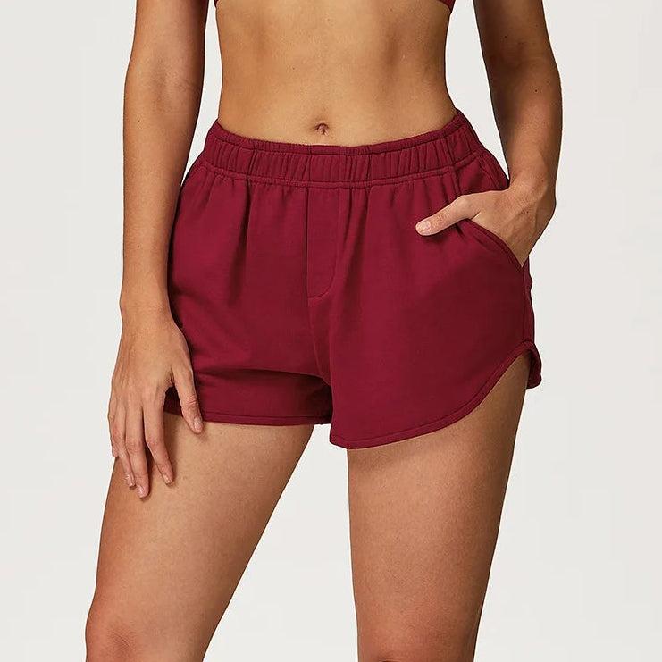 EaseFit Drawstring Yoga Shorts