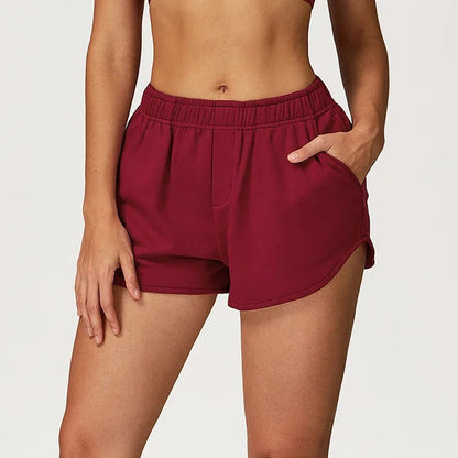 EaseFit Drawstring Yoga Shorts