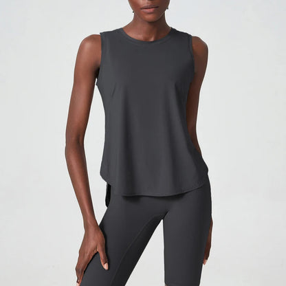 Sleeveless Quick-Dry Yoga Loose Tank top