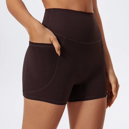 Pocket High-Waist Athletic Shorts