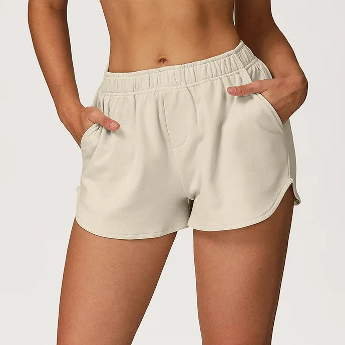 EaseFit Drawstring Yoga Shorts