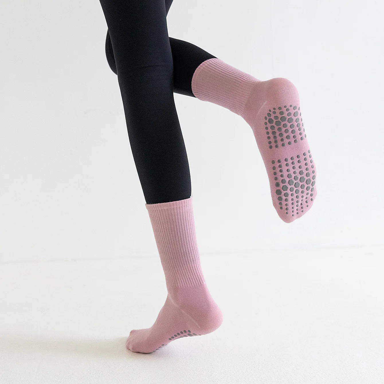 GripEase Anti-Skid Yoga Socks (5 Pairs)