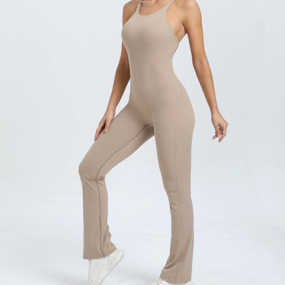 Women’s Backless Workout Jumpsuit