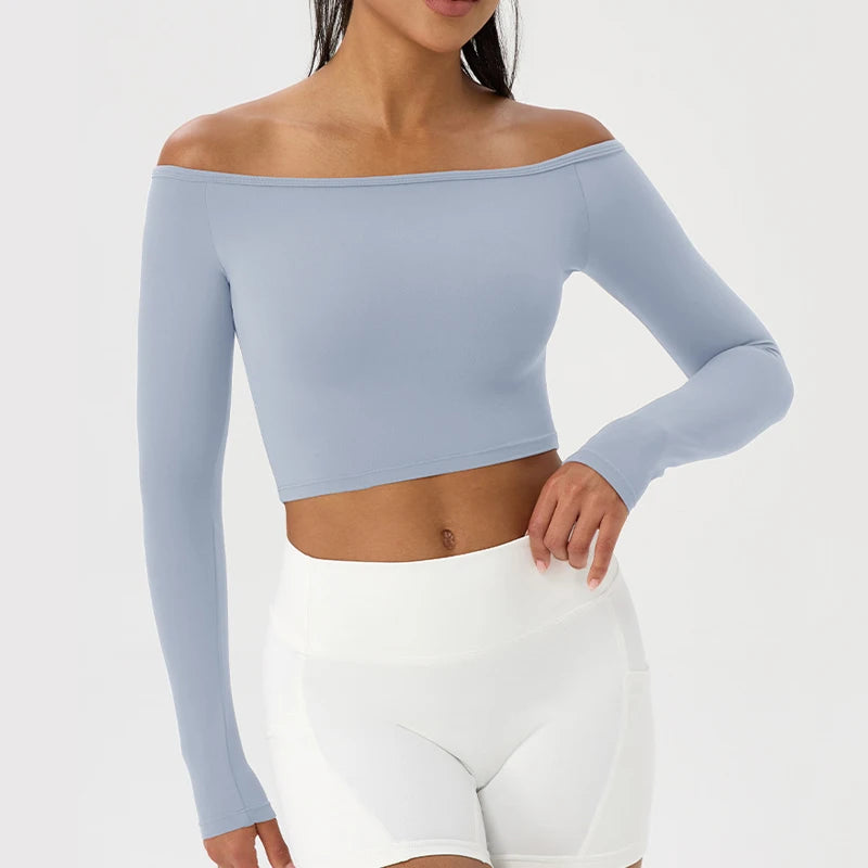 AirFlex Long Sleeve Yoga Crop Top