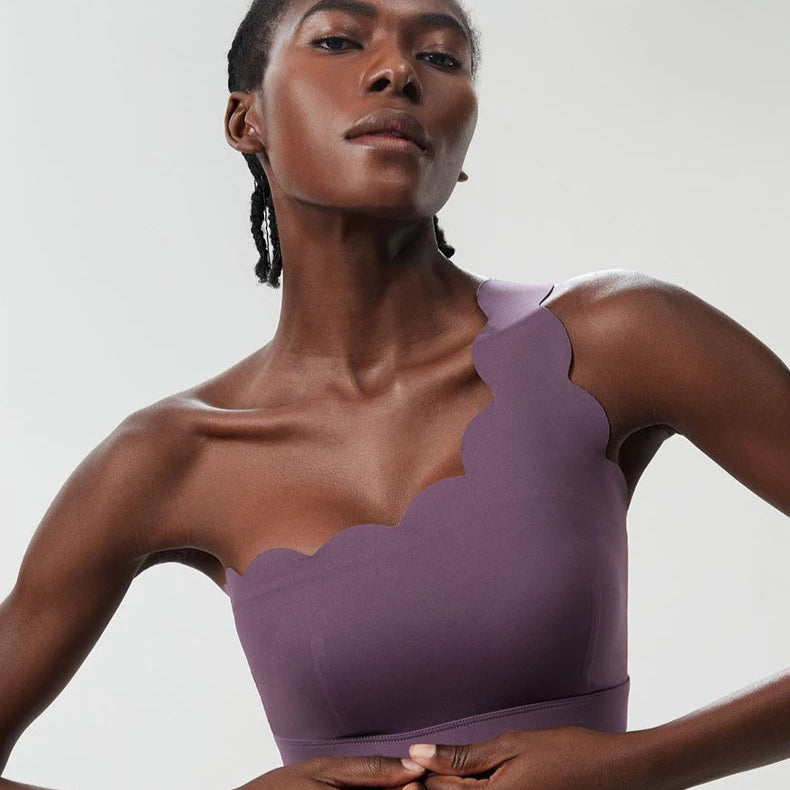Sexy Single Strap Yoga Bra