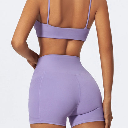Pocket High-Waist Athletic Shorts