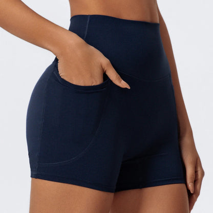 Pocket High-Waist Athletic Shorts