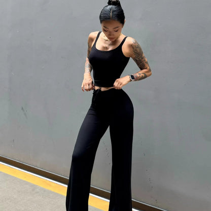 High-waisted booty-enhancing yoga pants