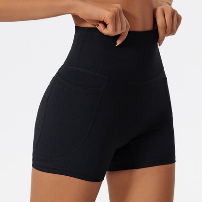 Pocket High-Waist Athletic Shorts