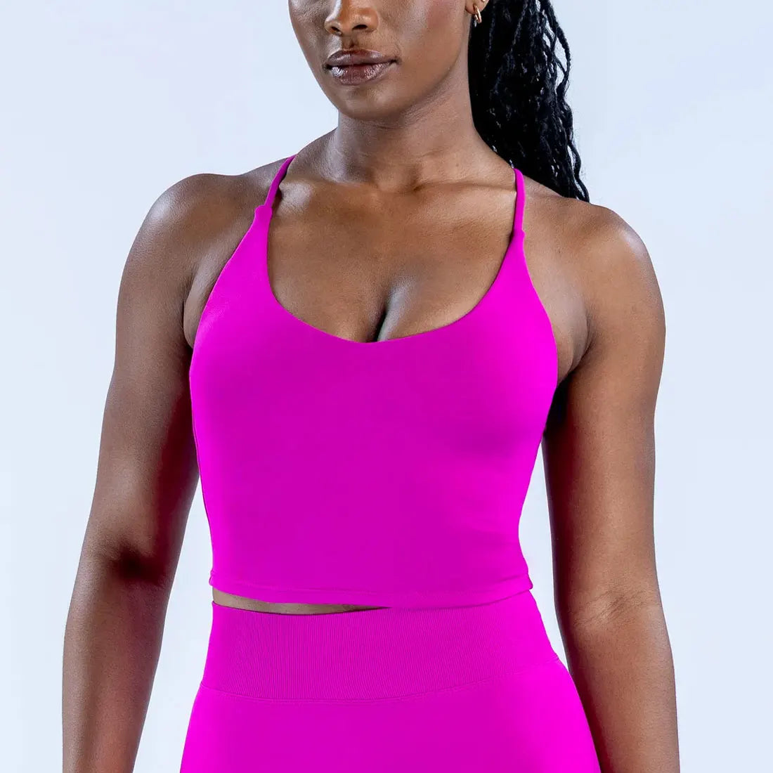 Strappy Back Cross Sports Bra