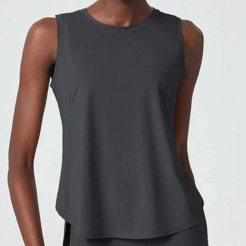 Sleeveless Quick-Dry Yoga Loose Tank top