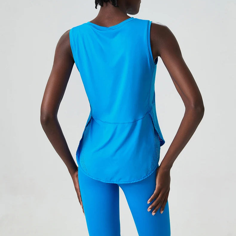 Sleeveless Quick-Dry Yoga Loose Tank top