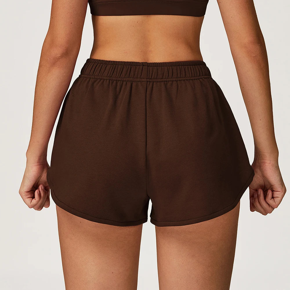 EaseFit Drawstring Yoga Shorts