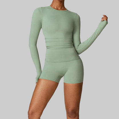 Long Sleeve Dry-Fit Workout Set