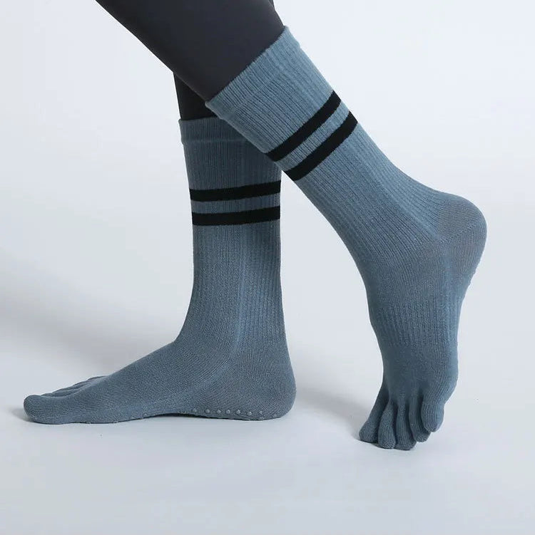 GripFit Five-Toe Yoga Socks