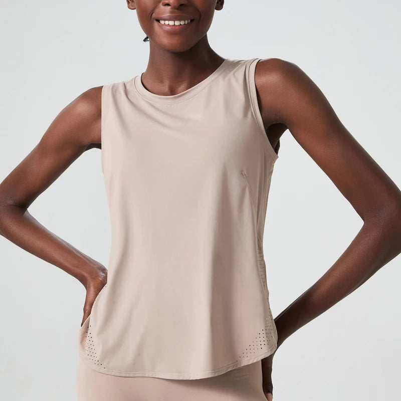 Sleeveless Quick-Dry Yoga Loose Tank top